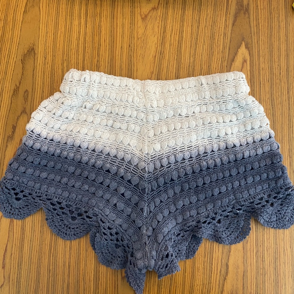Zara ombré crochet shorts Sz Small - Picture 6 of 7